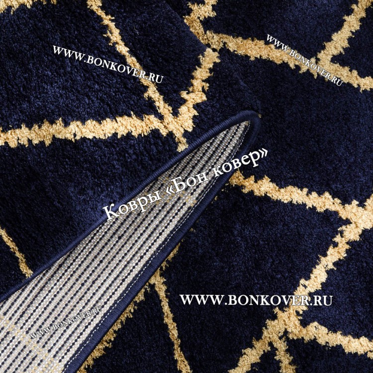 Современный Турецкий Ковер Дизайн 88 Темно-синий